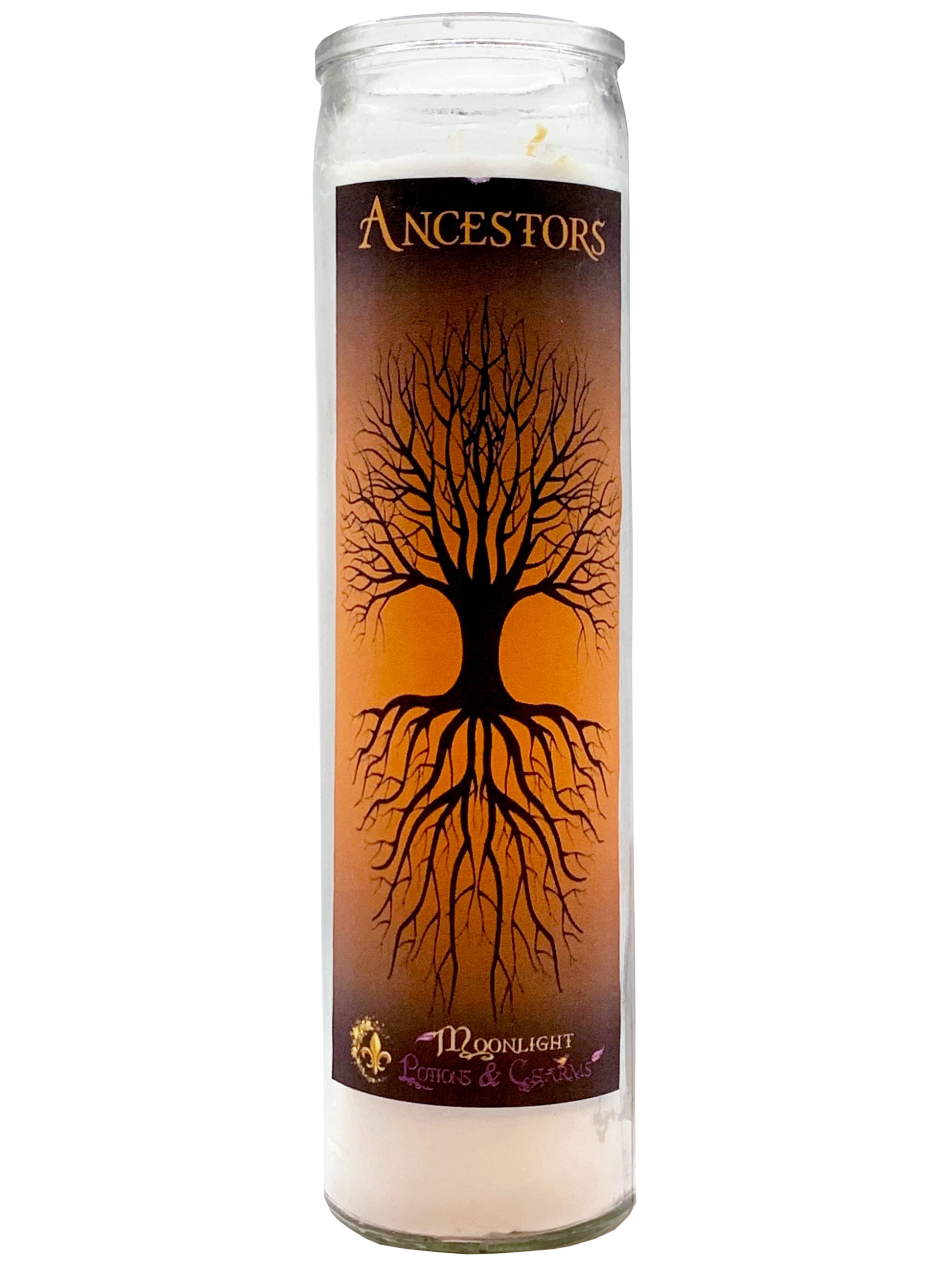 Ancestor Prayer Candle, Front - Moonlight Potions & Charms