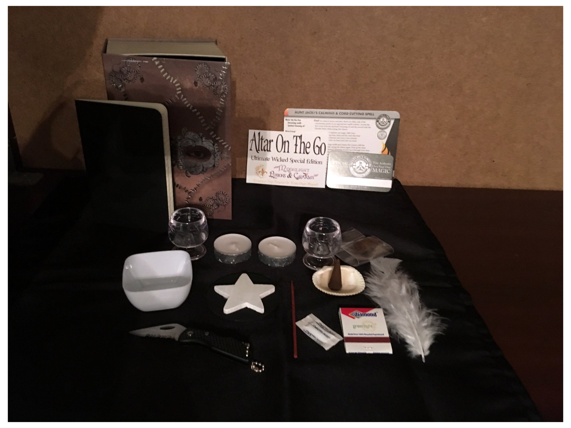 Altar On The Go The Ultimately Wicked Special Edition - Moonlight Potions & Charms, Compact Altar Set, BOS, Spell, Witch Card
