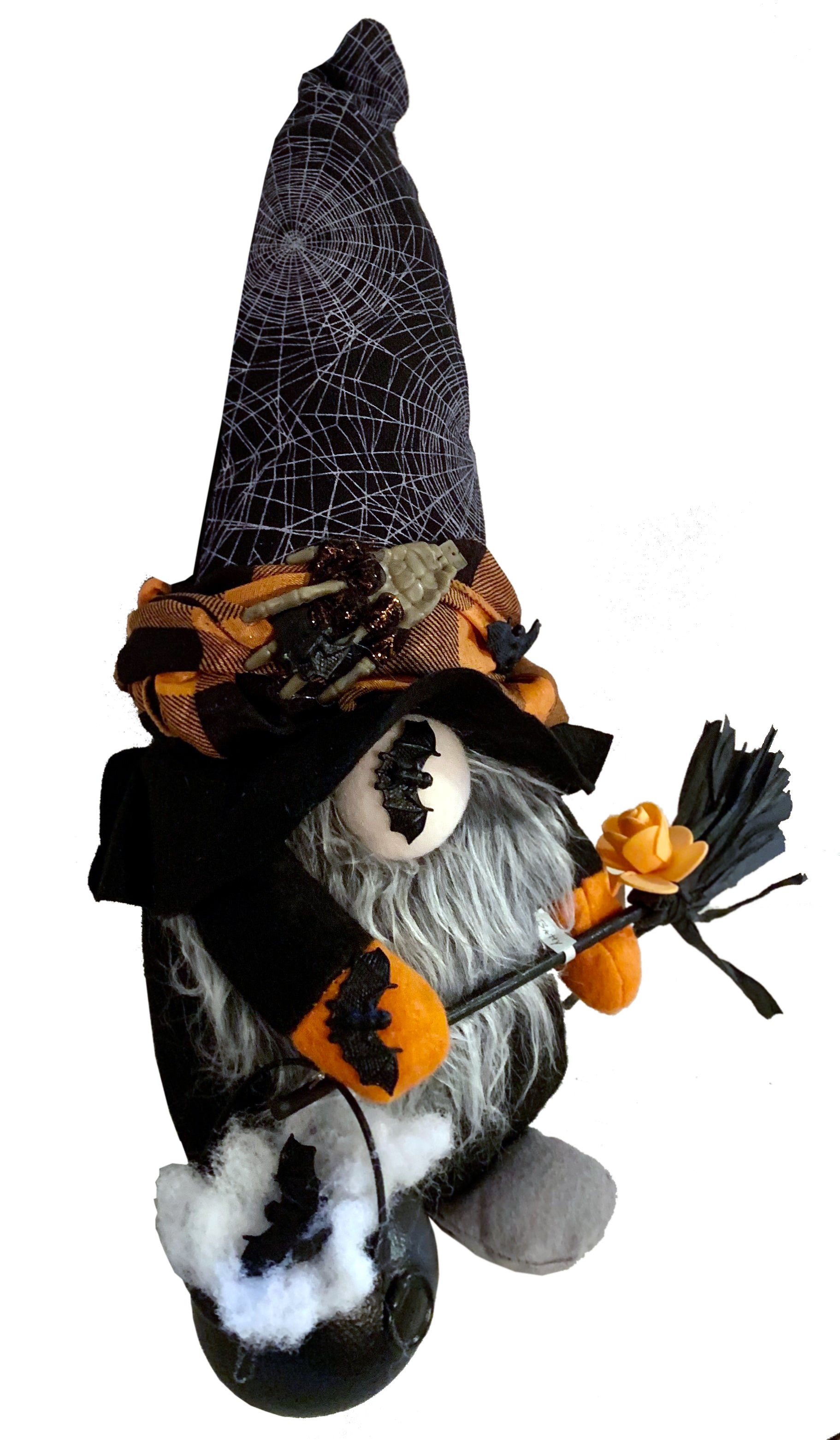Batty the Appalachia Witch Gnome, Front - Moonlight Potions & Charms