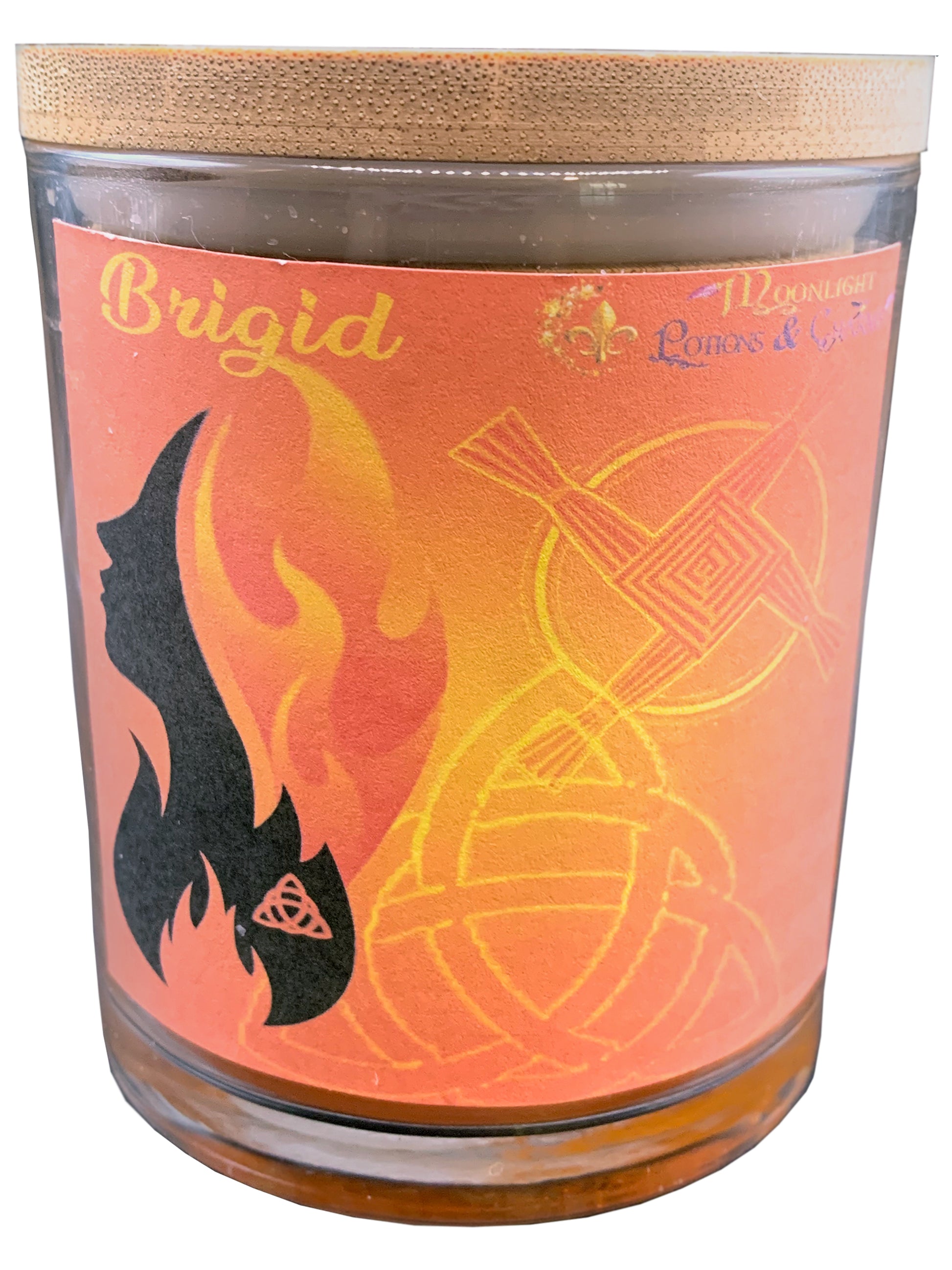 Brigid Prayer Candle, Front - Moonlight Potions & Charms