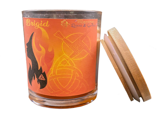Brigid Prayer Candle, Front - Moonlight Potions & Charms