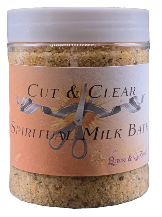 Cut & Clear Spiritual Milk Bath, Front - Moonlight Potions & Charms