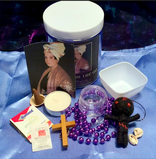 Marie Laveau Altar On The Go - Moonlight Potions & Charms