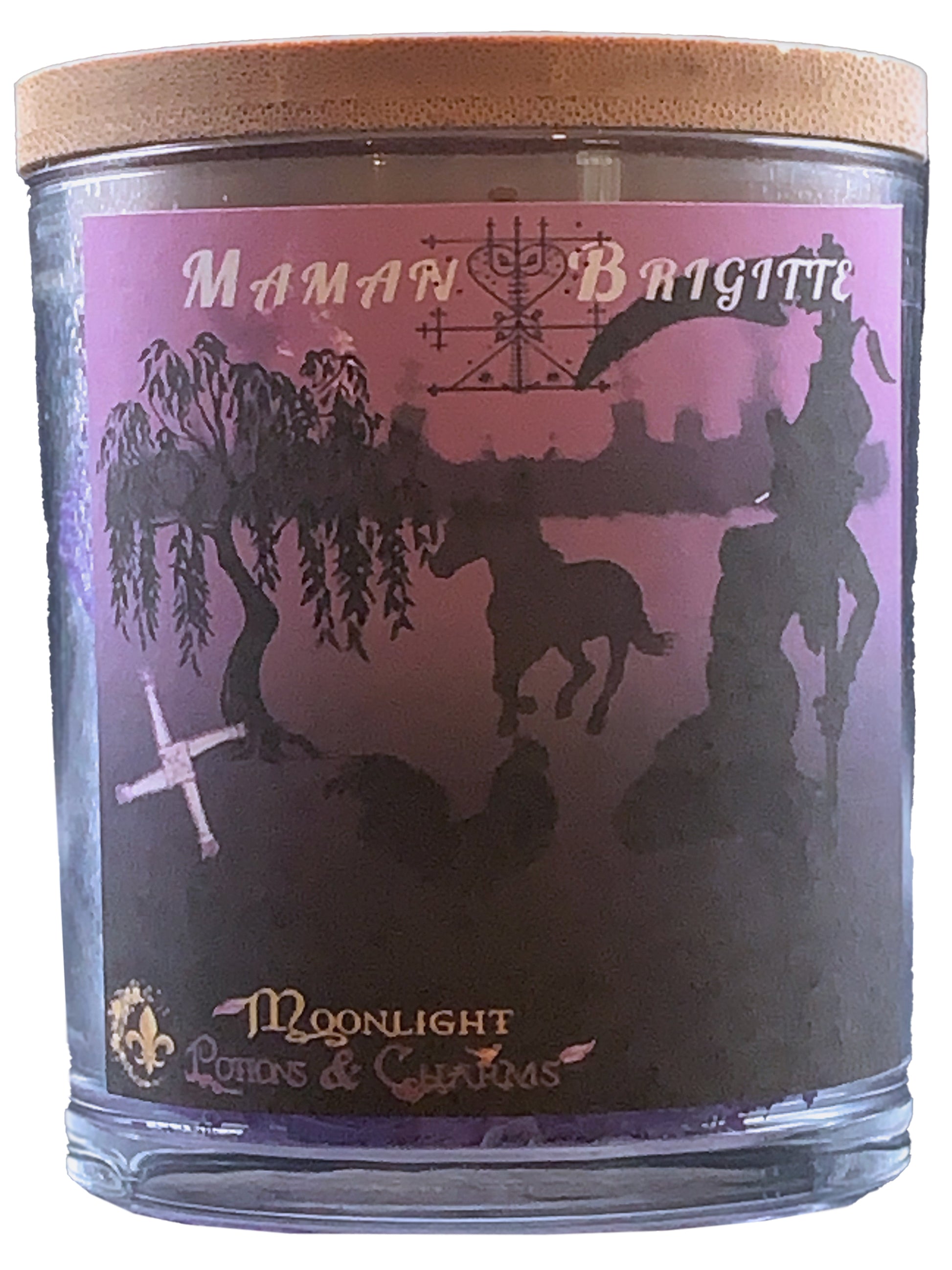 Maman Brigitte Prayer Candle, Front - Moonlight Potions & Charms