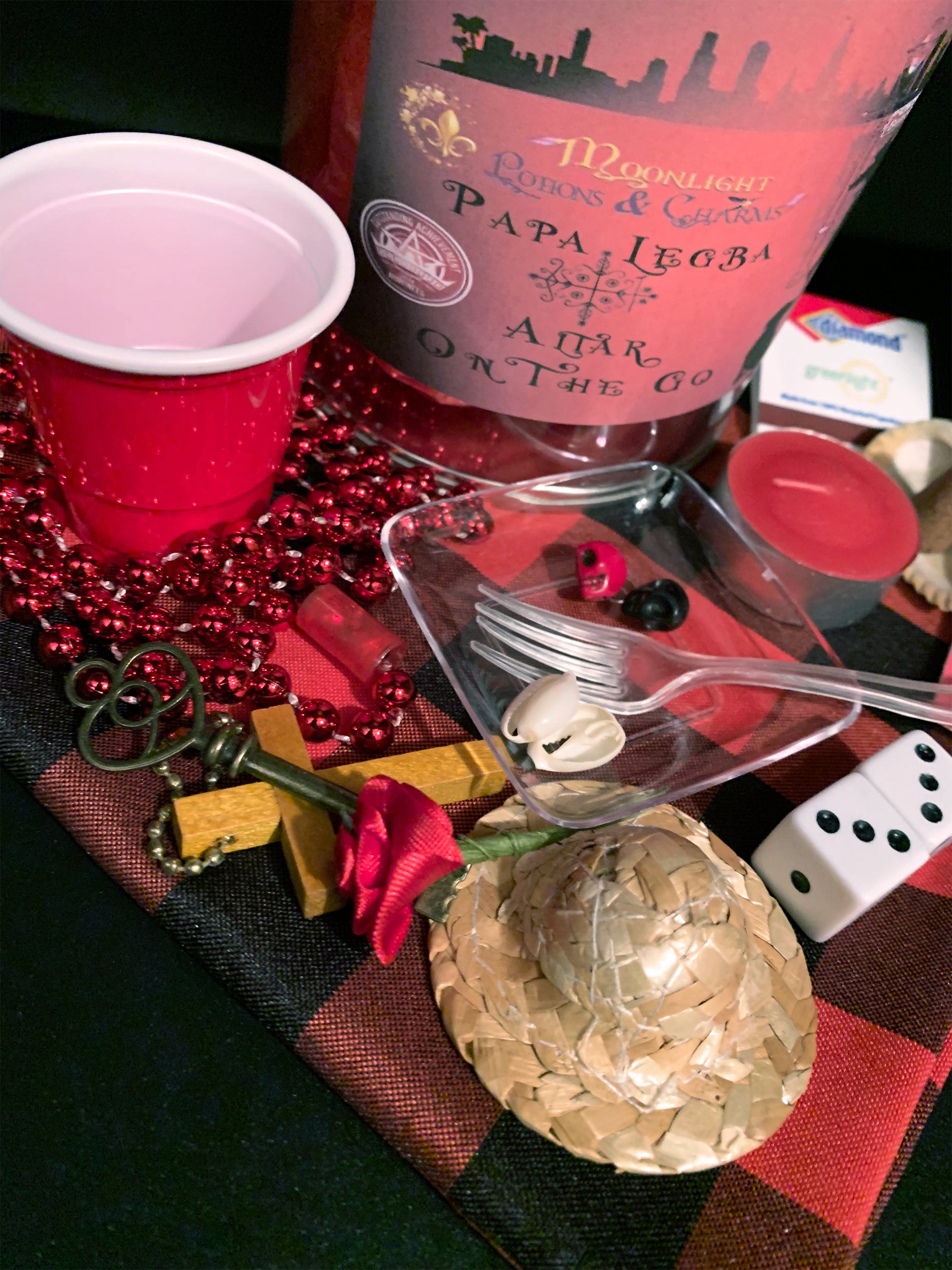 Papa Legba Altar On The Go - Moonlight Potions & Charms