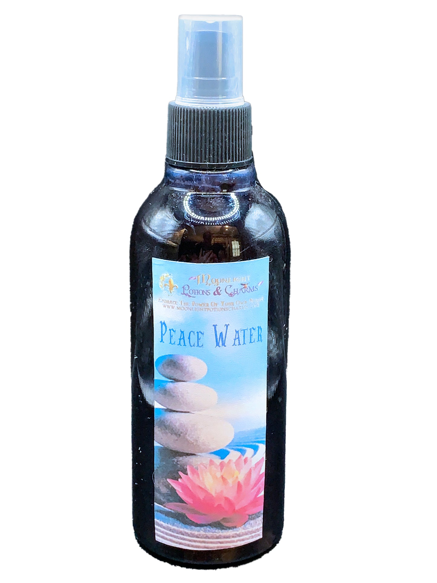 Peace Water Spray 8 oz, Front - Moonlight Potions & Charms