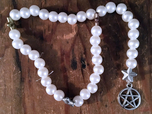 Pearl Star Pentacle Rosary