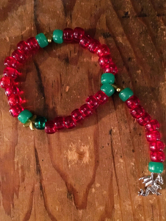 Red & Green Dragon Transformation Rosary