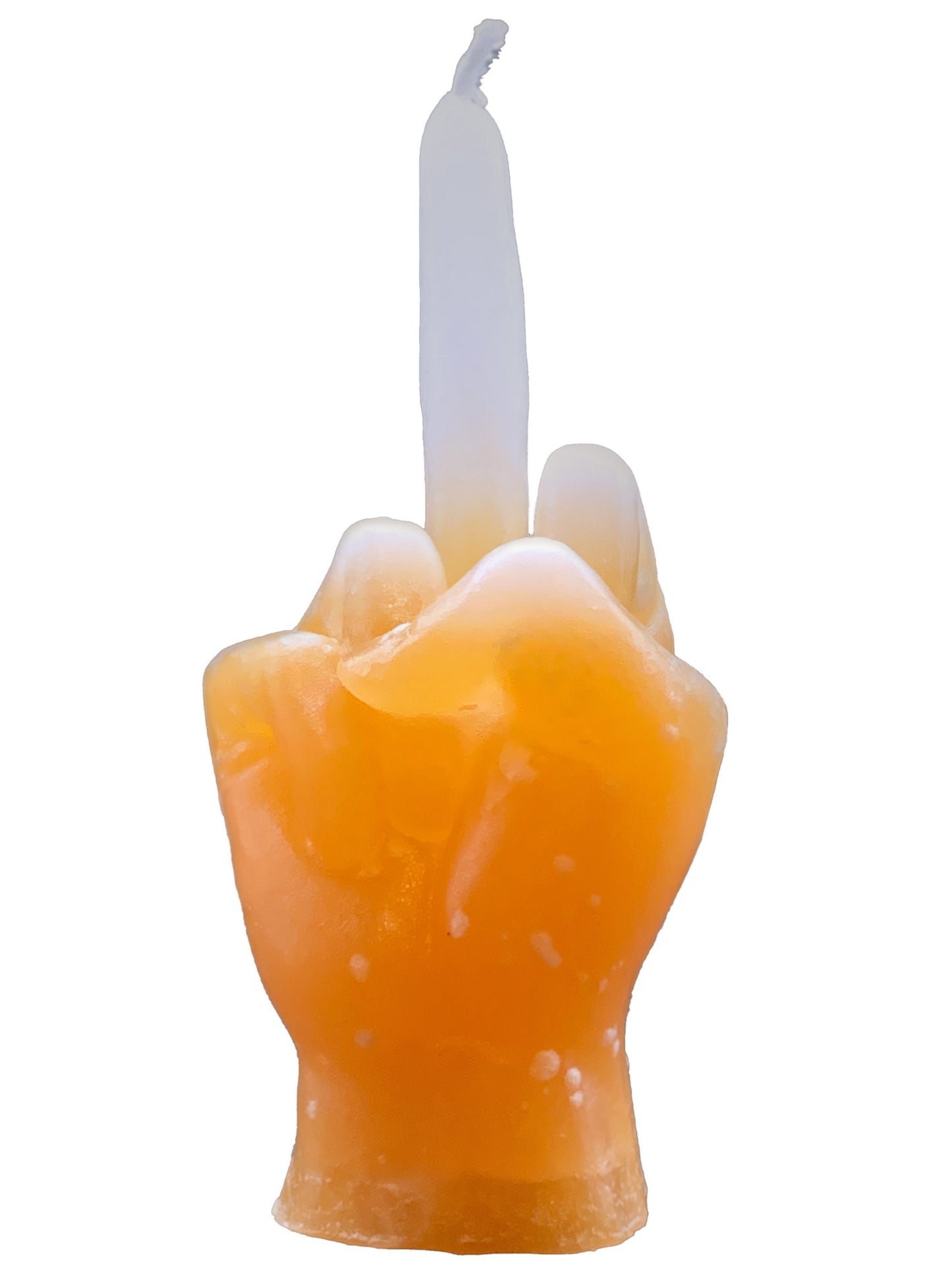 Thing Candle (F*ck It) -Our Addams Family Hand (Orange and White Color)