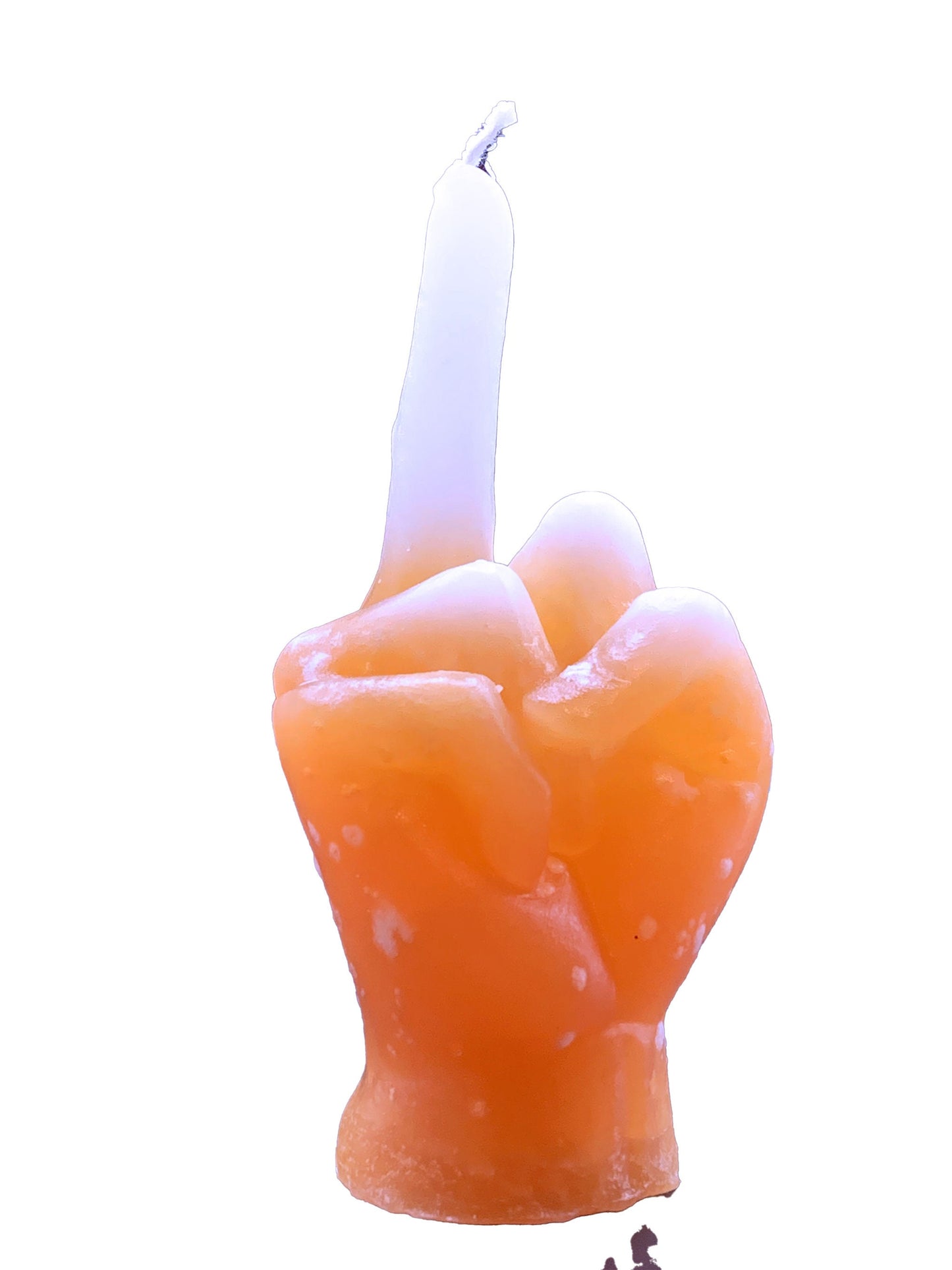 Thing Candle (F*ck It) -Our Addams Family Hand (Orange and White Color)