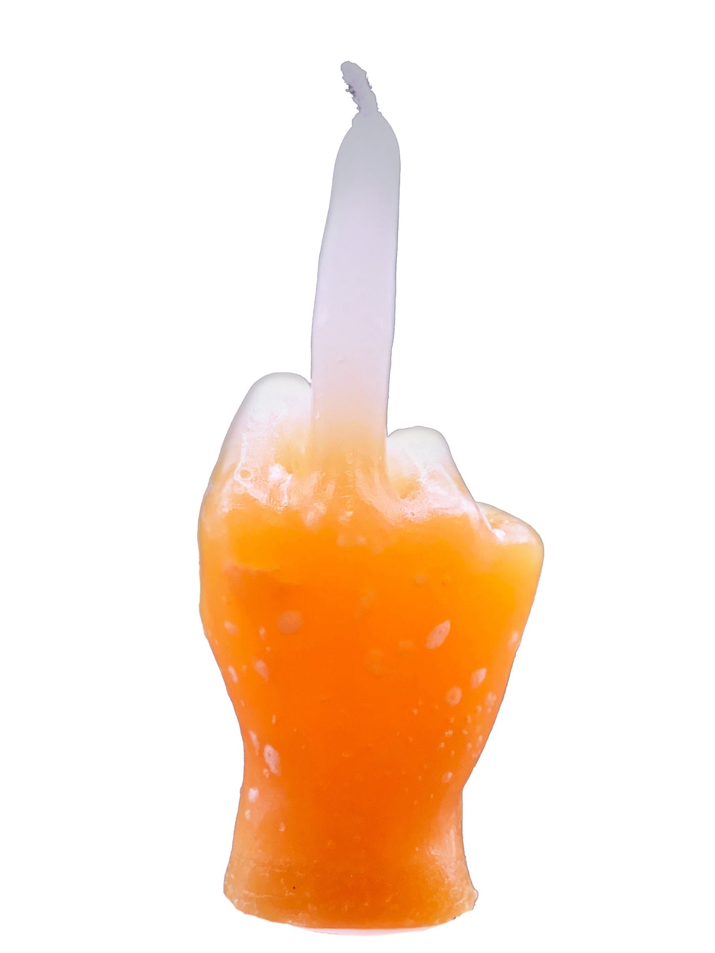 Thing Candle (F*ck It) -Our Addams Family Hand (Orange and White Color)